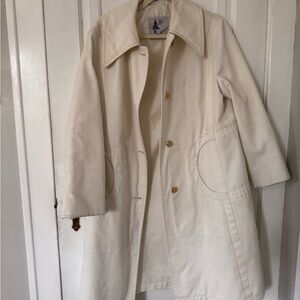 Vintage Cream Trench Coat